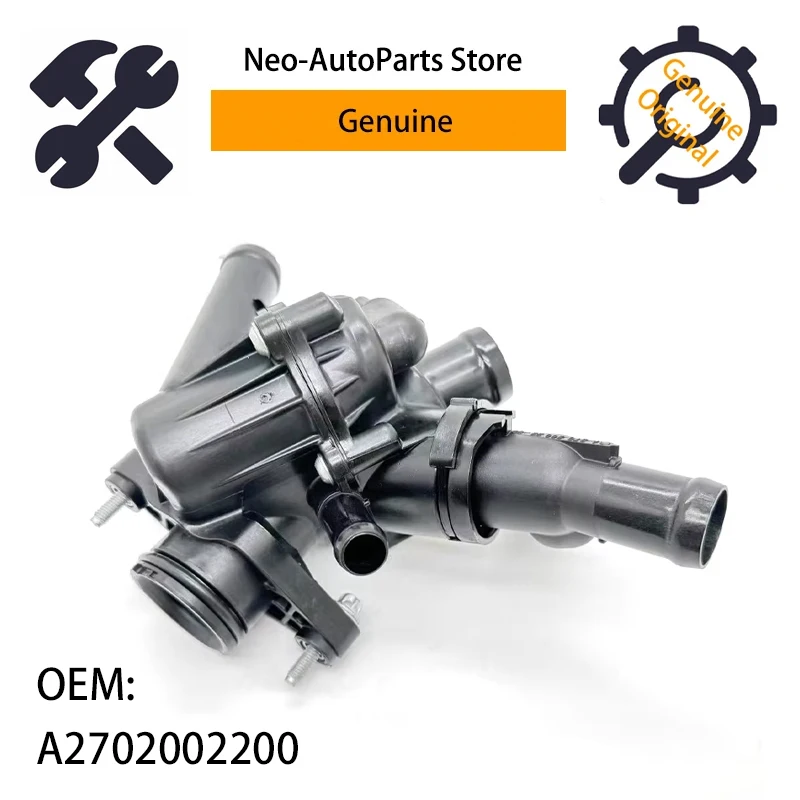 A2702002200 Genuine Turbo Engine Thermostat For Mercedes Benz CLA A B GLA OEM A2702000315 A2702000415 A2702000615