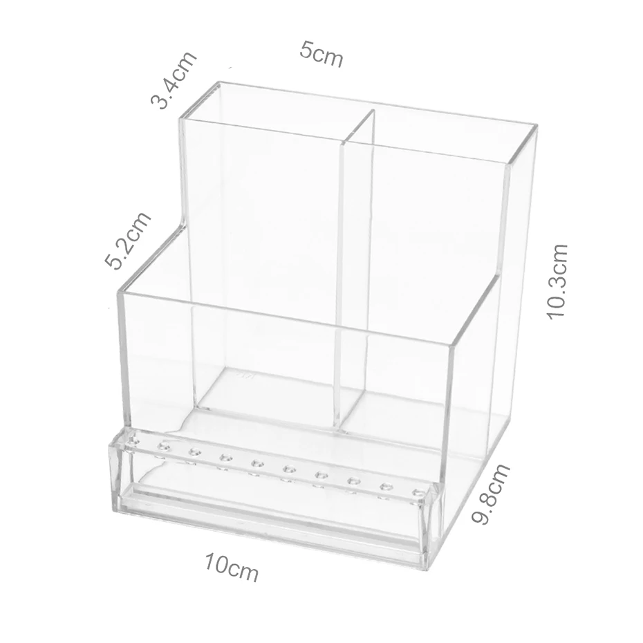 3 แถว 10 หลุมที่ว่างเปล่าเครื่องเจาะเล็บOrganizerเล็บพลาสติกBitsเครื่องบดRackเจาะเครื่องOrganizerเล็บเครื่องมือ