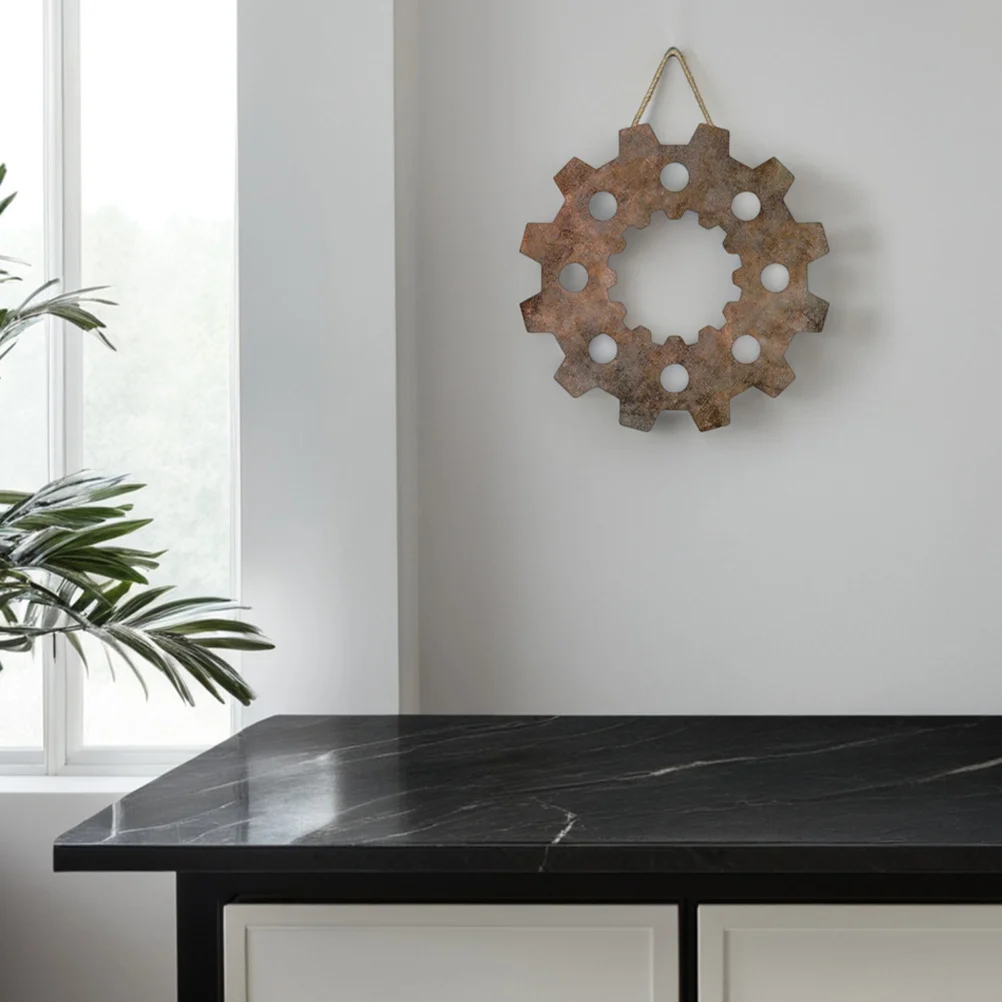 

3Pcs Rustic Wooden Gear Wall Decor Vintage Industrial Art Farmhouse Signs Kitchen Dining Room Decoration Wood Wall Decor