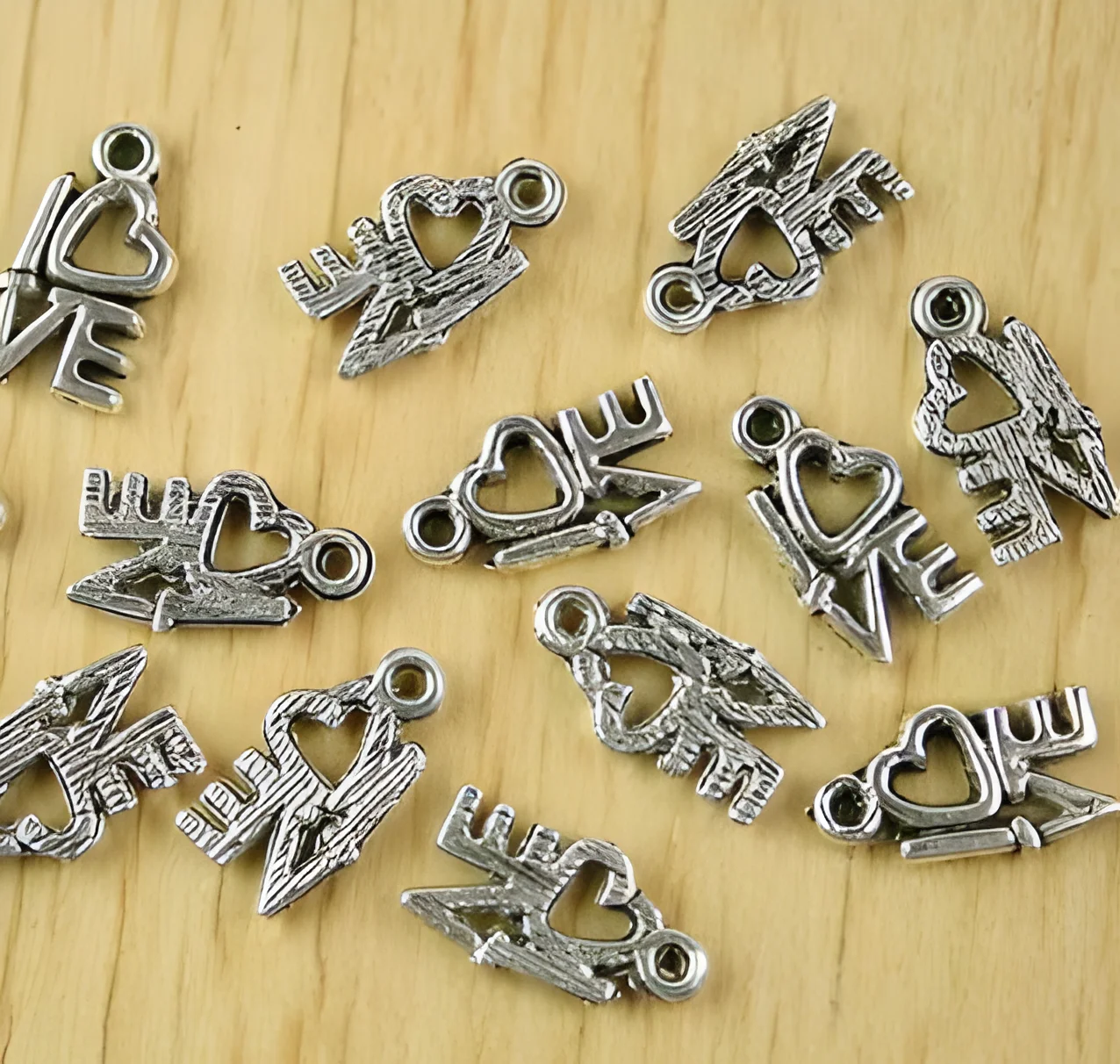 

50 pcs 12mm Tibetan silver Classic words pendants Zinc alloy metal HWH2414