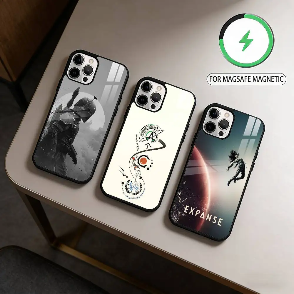 

T-The E-Expanse Phone Case For iPhone17,16,15,14,13,12,11 Plus,Pro Max Magnetic For Magsafe Wireless Charging