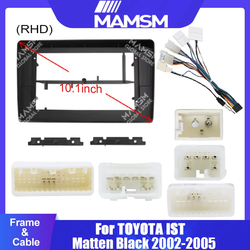 For TOYOTA IST 2002-2005 9INCH Car Radio Android Stereo audio screen multimedia video player navigation cables Harness frame