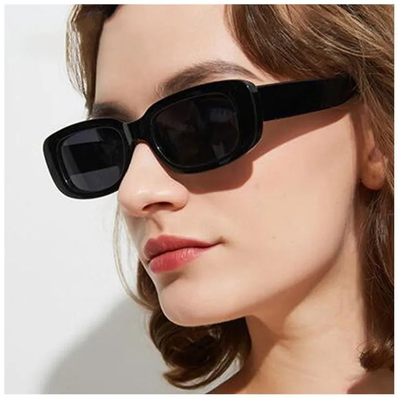 

2023 Small Rectangle Sunglasses Women Vintage Brand Designer Square Luxury Sun Glasses Shades Female UV400