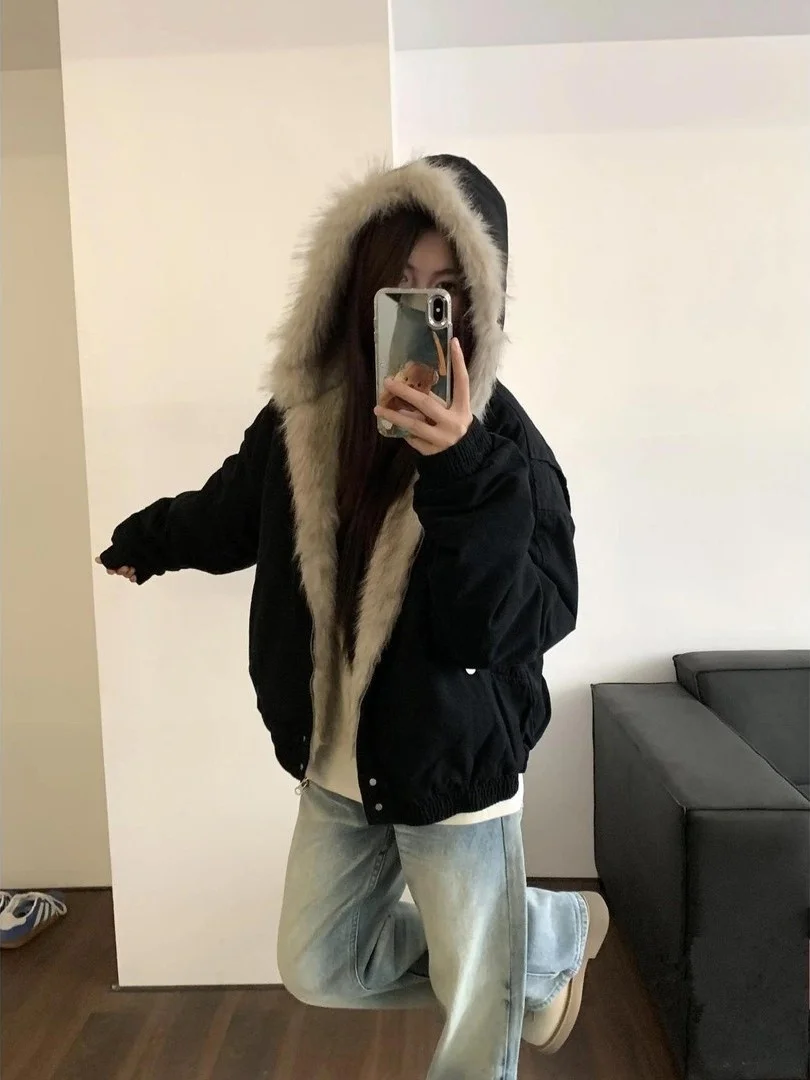 

Осенне-зимняя новинка: модная толстовка оверсайз 300 Pou High End в стиле Lazy Sle, универсальная, с капюшоном, Mountain Eagle 2