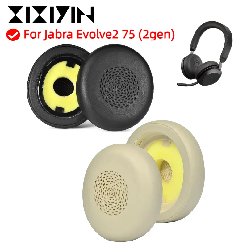 

Replacement Ear pads Fits for Jabra Evolve2 75 (2gen) Headphones Ear Cushions Earpads headset