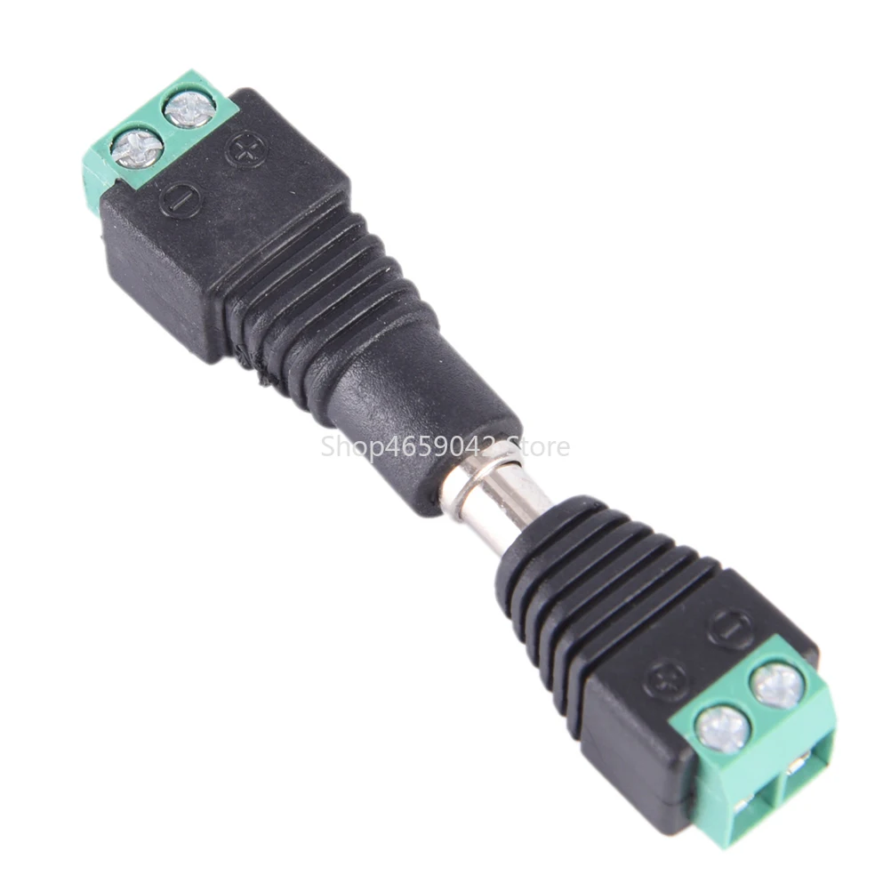 10pcs DC Power Cable Female / Male  Plug CCTV Camera 5.5mm X 2.1mm Connector Adapter Jack 5.5*2.1mm To Connection Led Strip