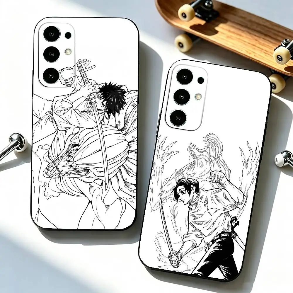 Yuta Okkotsu Rika J-Jujutsu Kaisen  Phone Case Black Silicone Soft For Samsung S25,S24,S21,S22,S23,S30,Ultra,S20,Plus,Fe,Lite