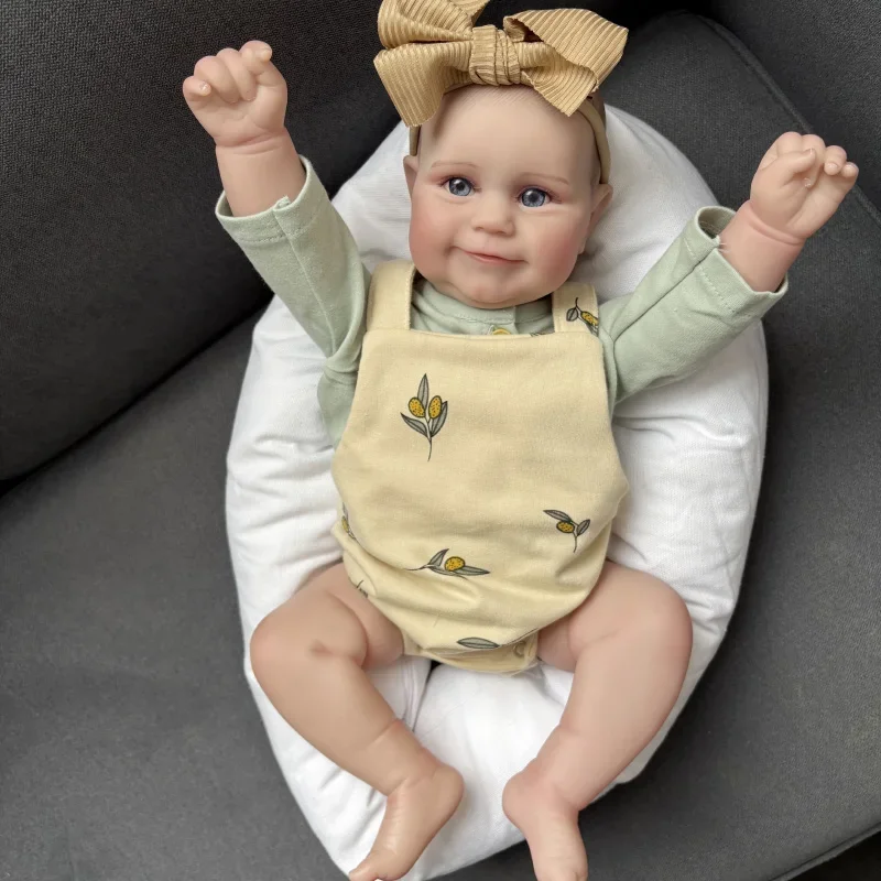 50CM Reborn Baby Doll Maddie Lifelike Doll Pelle 3D con vene visibili Muñecas Bambole per bambini dall'aspetto reale