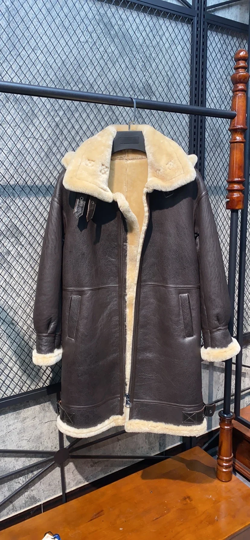 AYUNSUE รองเท้าหนังแท้สตรีแจ็คเก็ตยาว Hooded Sheepskin Coat Original ธรรมชาติขนสัตว์จริงหนัง Jaqueta Feminina FCY