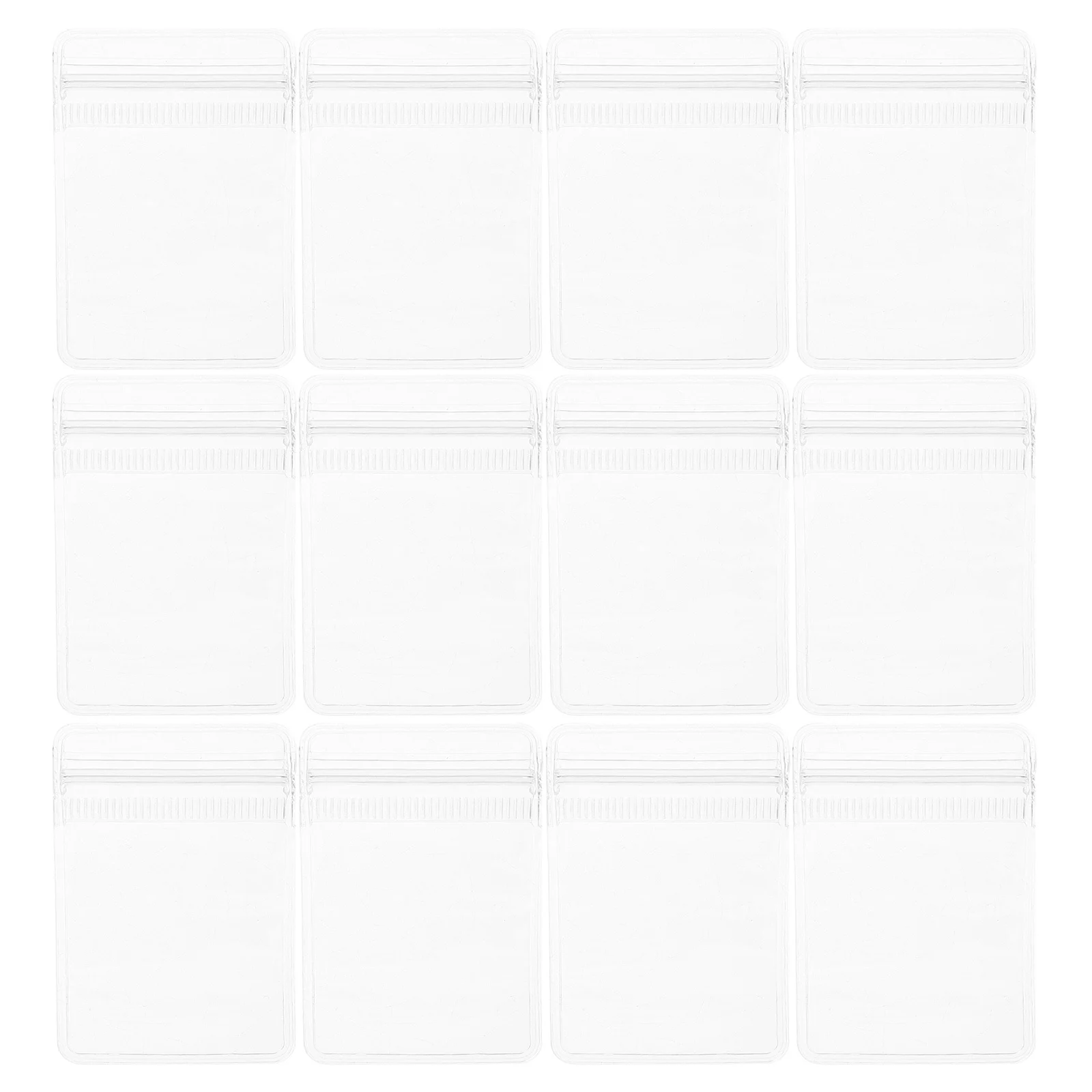 

100pcs Jewelry Bag Lightweight Plastic Necklace Bag Zipper Lock Clear Sealing Pouch Storage Box for Earrings Bracelets Package