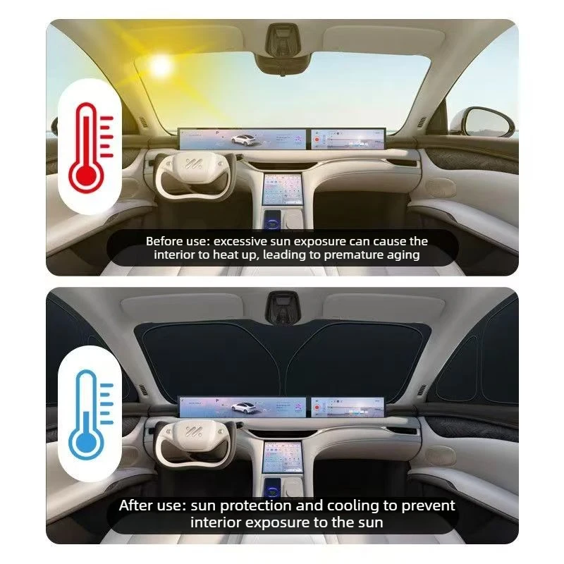 For Zeekr 007GT 2025 001 7X Sunshade Privacy Car Curtains Privacy Protection Sun Protection Heat Insulation Car Accessories