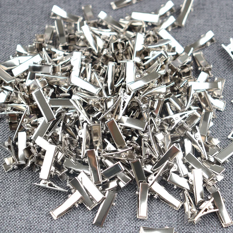 5/10/20Pcs Duckbill Hairpin DIY Girls Hair Accessories 3.2cm BB Clips Silver Color Side Broken Head Barrettes Children Headdress