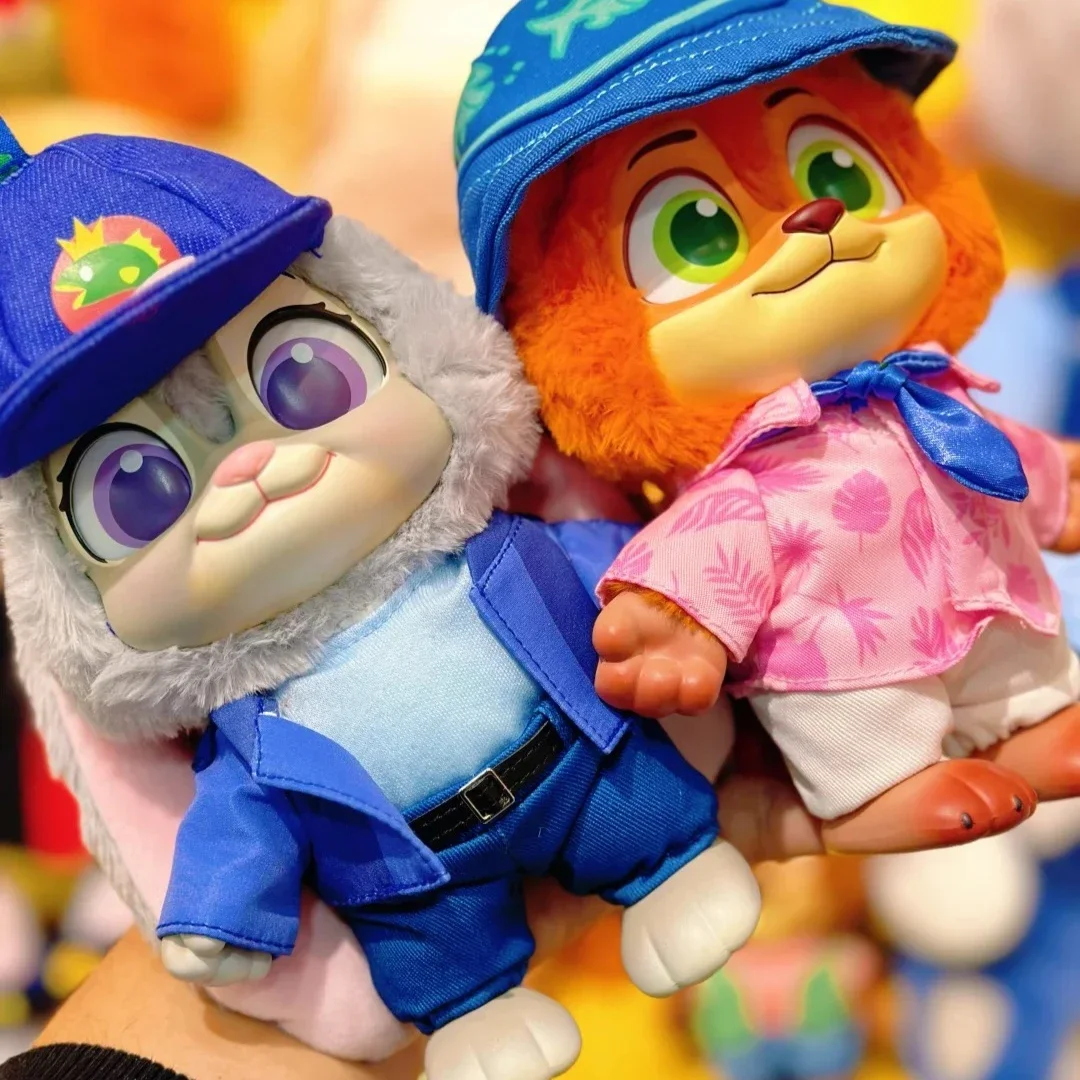 جديد Zootopia مدينة المقيمين سلسلة الفينيل أفخم صندوق أعمى لطيف نيك جودي عمل أرقام صندوق غامض قلادة دمية جمع اللعب #1