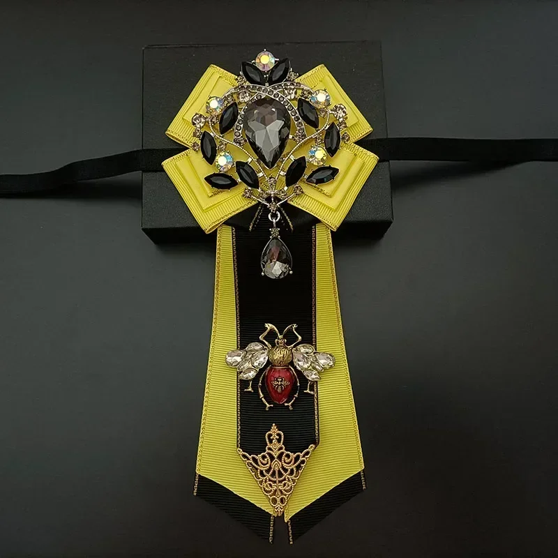 الرجال الزفاف ربطة القوس فيونكة الأعمال مأدبة مجموعة قميص الراقية الأزياء والمجوهرات هدية اليدوية التصميم الأصلي العلاقات الفاخرة حجر الراين