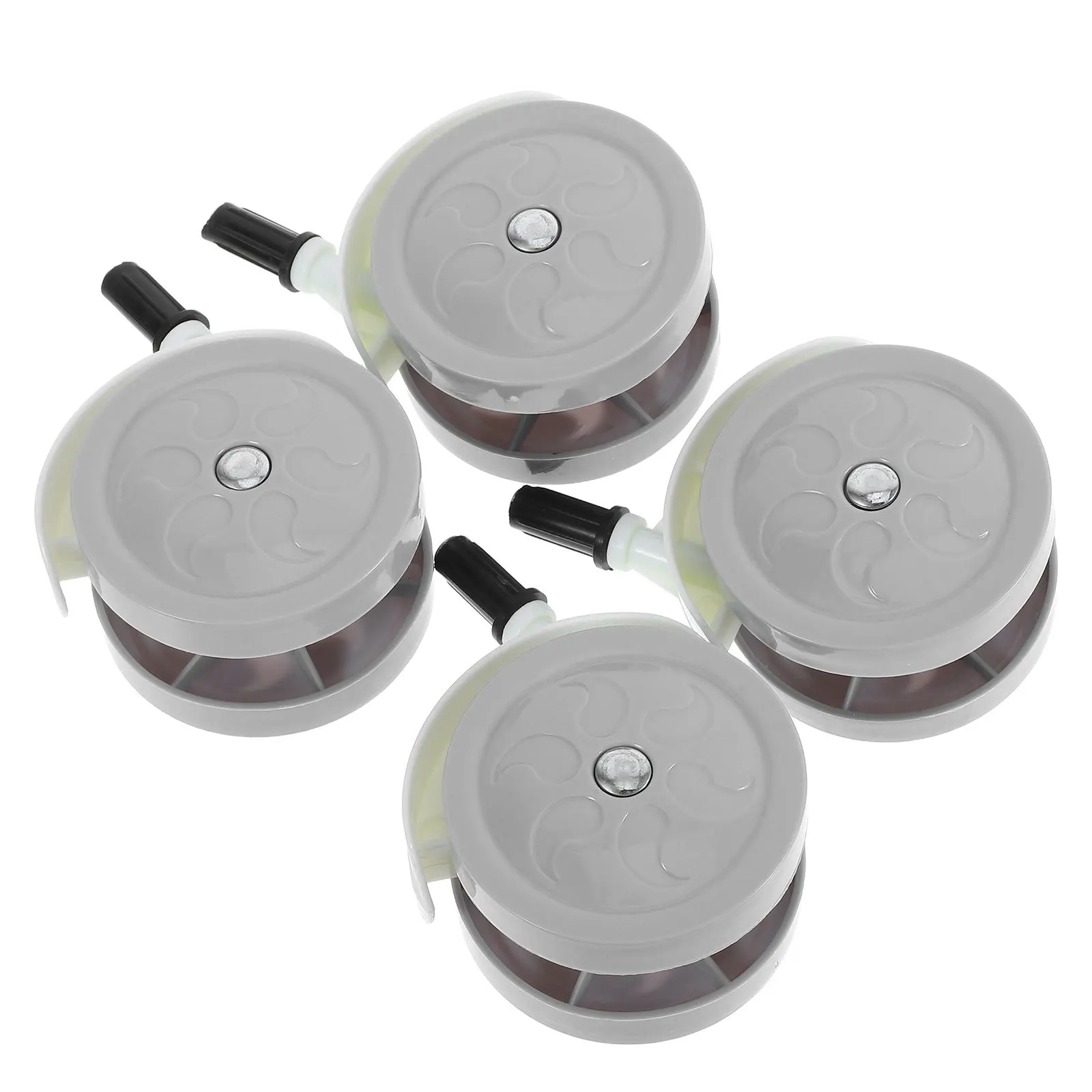 

4pcs Baby Stroller Wheels Universal Replacement Swivel Caster Wheel Light Grey For Walker Furniture Cart Quiet Durable