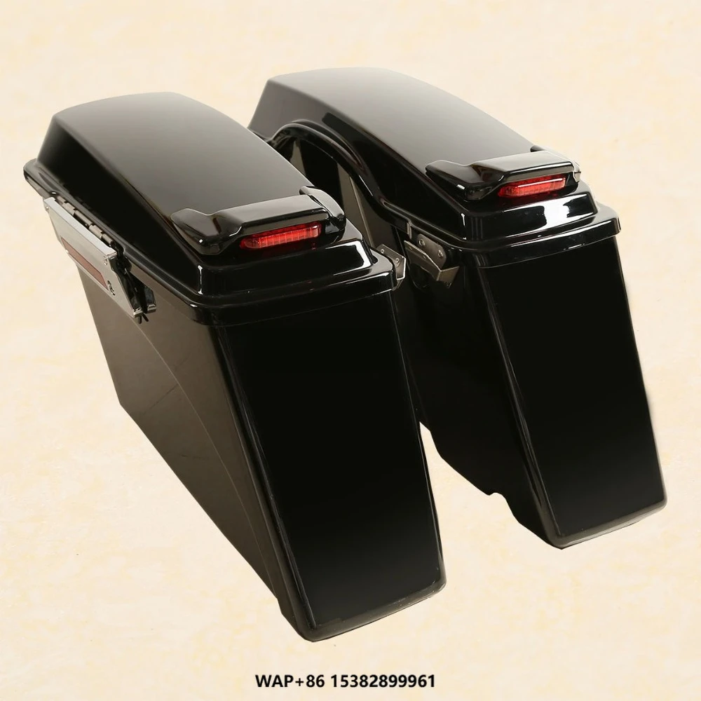 

TCMT for Touring Saddlebag XF111543-E Saddlebag W/ Lid Spoiler Fit for Harley Touring Road King Street Glide 1994-2013