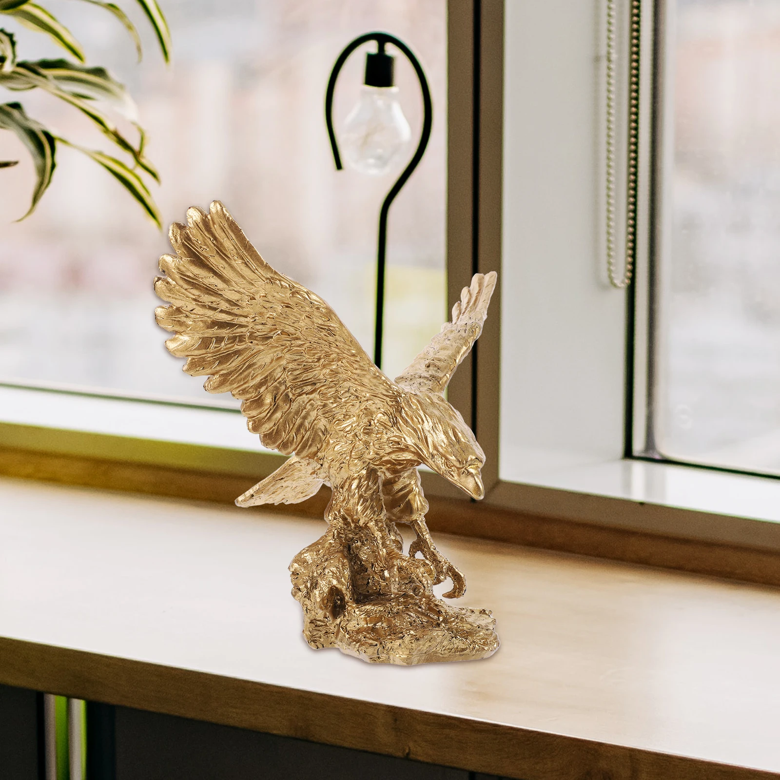

Resin Eagle Sculpture Simulation Decoration Large Resin Craft Eagle Statue for Desktop Tabletop Home Office Dazhan