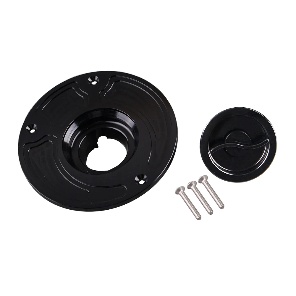 Black Aluminum Motor Fuel Gas Tank Cap Cove Replacement For Yamaha YZF600R 1998 - 2007 For YZF R1 R6 1999- 2012