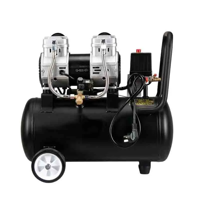 

High Pressure Electric 980W silent oil free small portable reciprocating piston air compressor