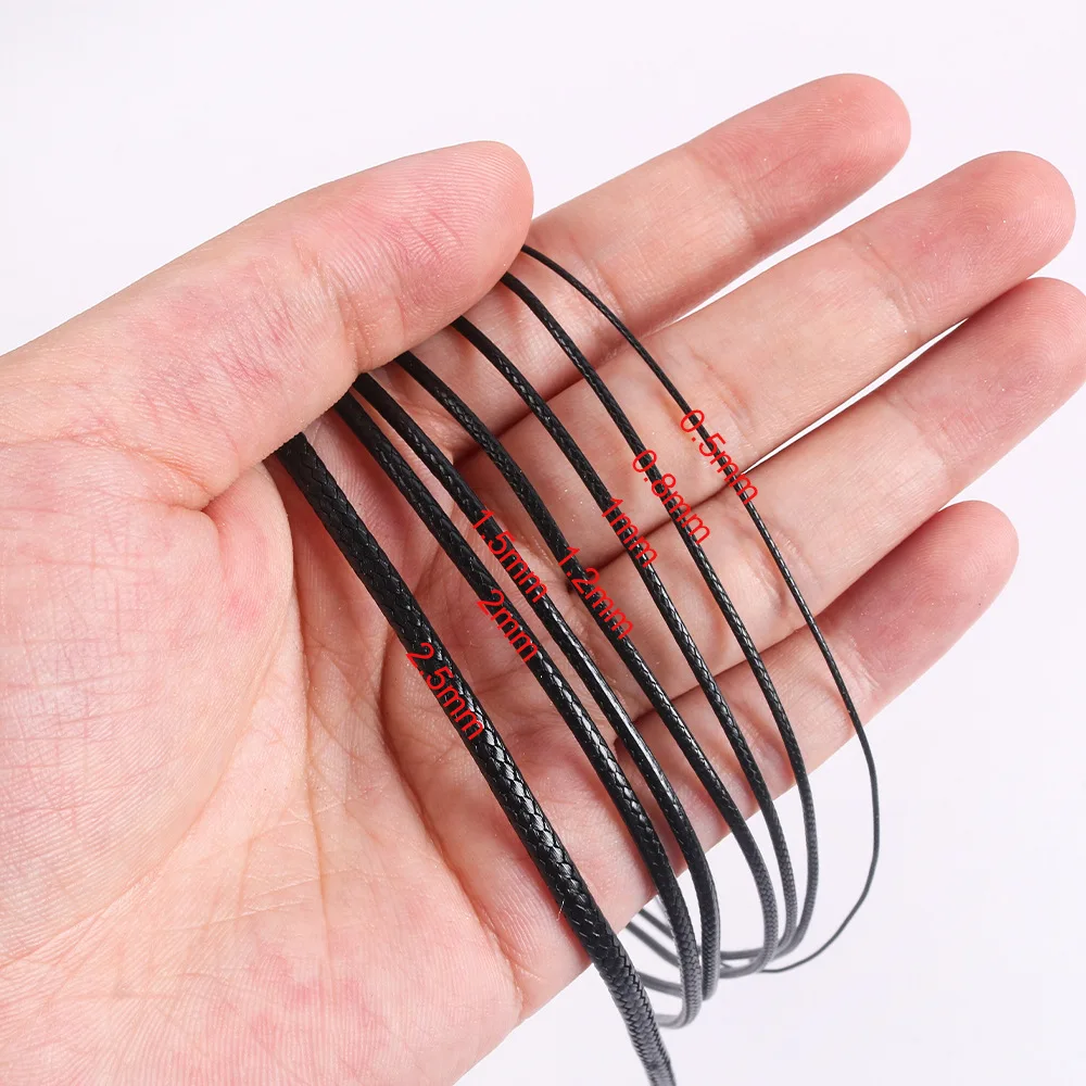 

150 метров 0,5/0,8/1,0/1,2/1,5/2,0 мм цветной вощеный шнур с бисером, круглая нить, нить, сделай сам, ожерелье, браслет, аксессуары для изготовления ювелирных изделий