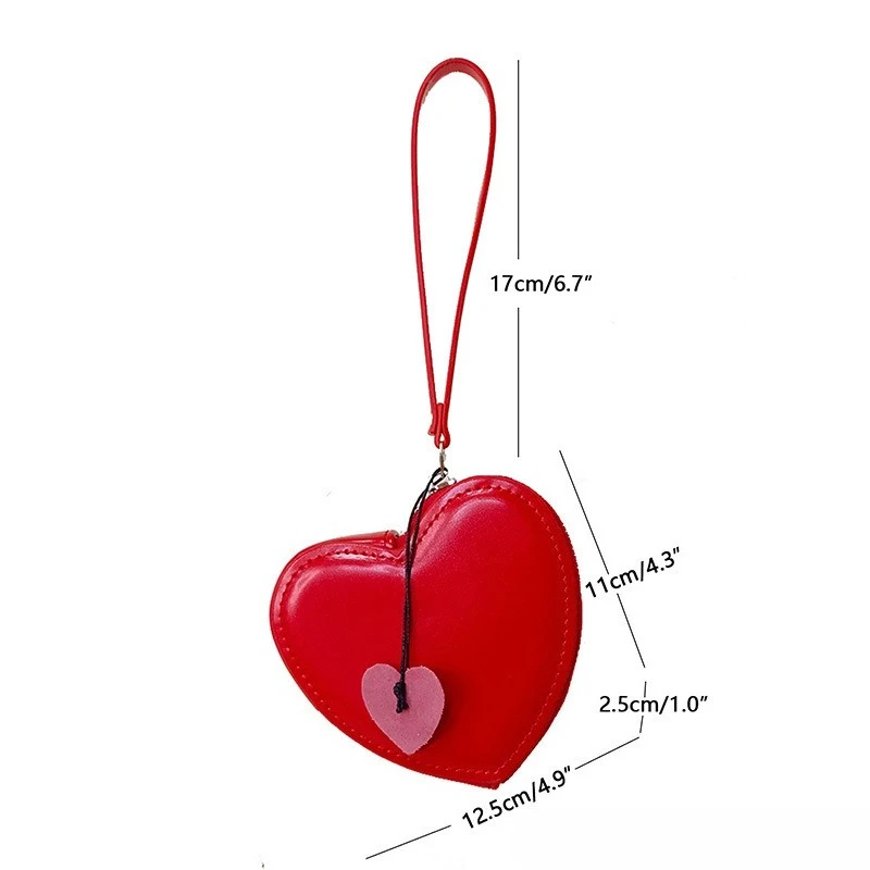 السيدات المحفظة مصمم السيدات بطاقة الزفاف عملة المحفظة البسيطة بو الجلود القلب حقيبة، لطيف حقائب المعصم الصغيرة