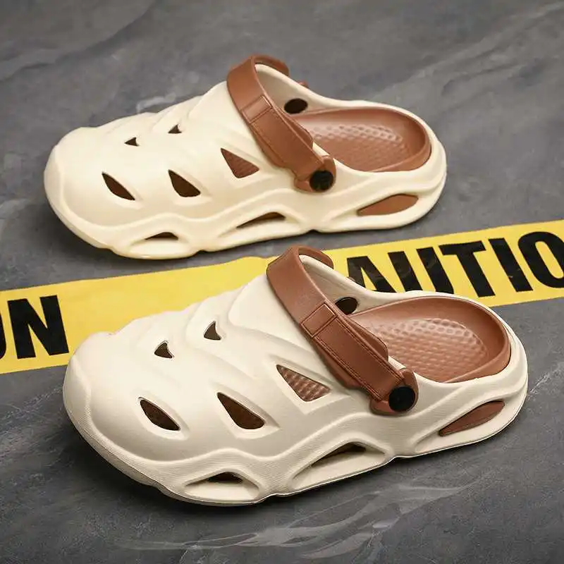 

Мужские сандалии очень большого размера, тапочки, двухцветные Thi Bot Hole oes, трансграничная независимая станция, спортивная йога, фитнес