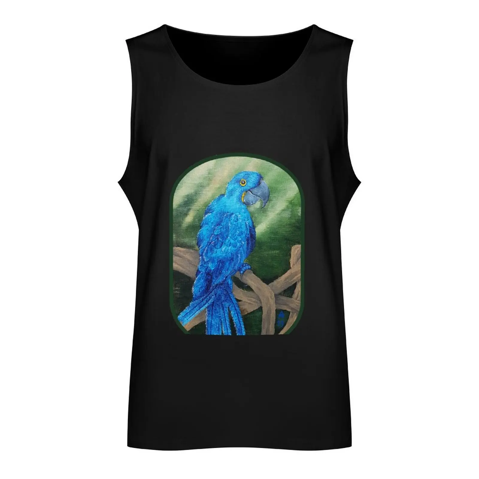 Hyacinth macaw Tank Top Men's gym Working vest Top summer