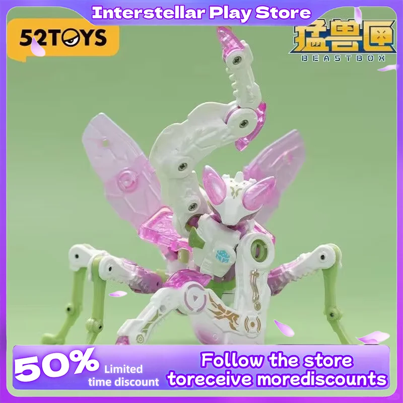 

52toys Beast Box Lotus Orchid Praying Mantis Steam Wave Same Model Transformation Toy Mech Can Be Handmade As A Figurine Gift