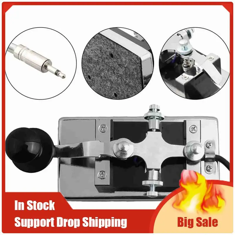 A70U New Morse Wrench Wrench Set 1PC CW Key Manual Morse Key Morse Practice Telegraph Key Workshop