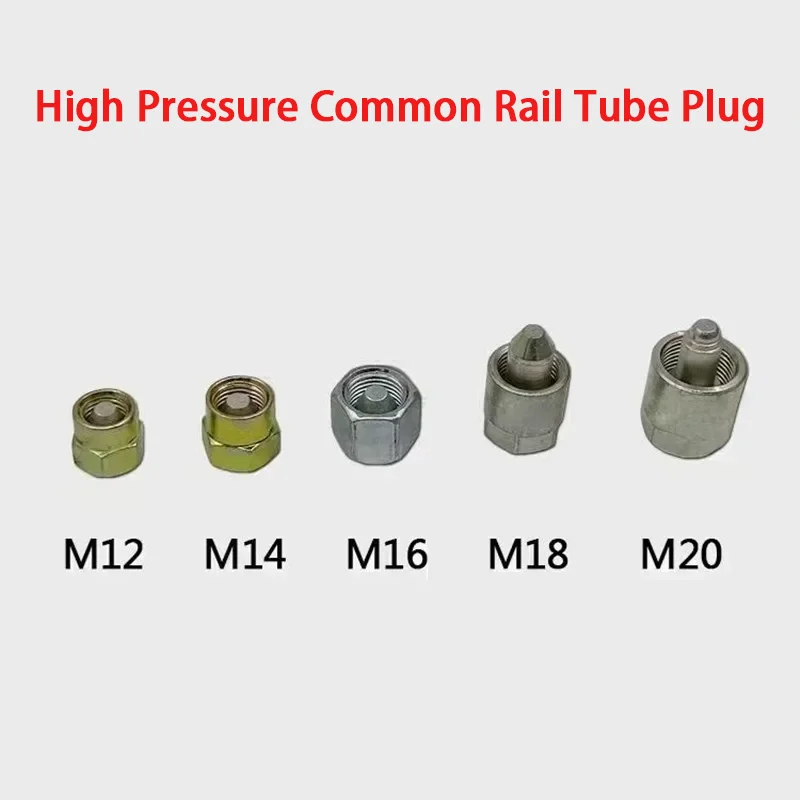 Common Rail Injector Tube Block-Off Tool Sealing Plug M12 M14 M16 M18 M20