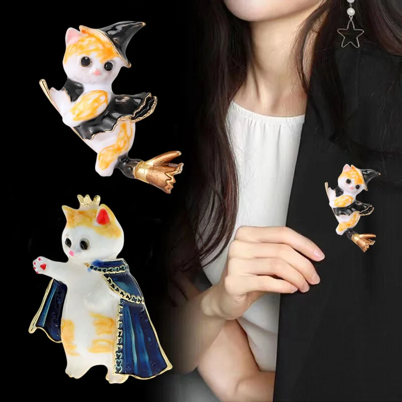 Cross border exquisite clothing accessories, corgi Bomei cartoon animal corsage, cute oil dripping puppy brooch