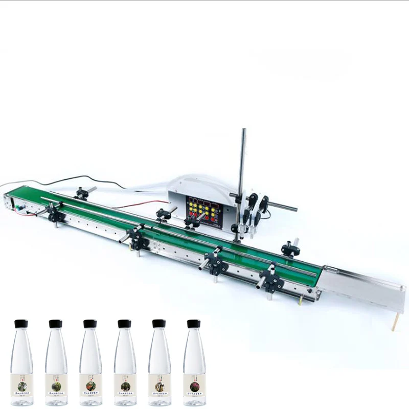 Automatic Double Heads Filling Machine With Conveyor Two Nozzles Filler Milk Liquid Bottle Fully Auto Model With Sensor