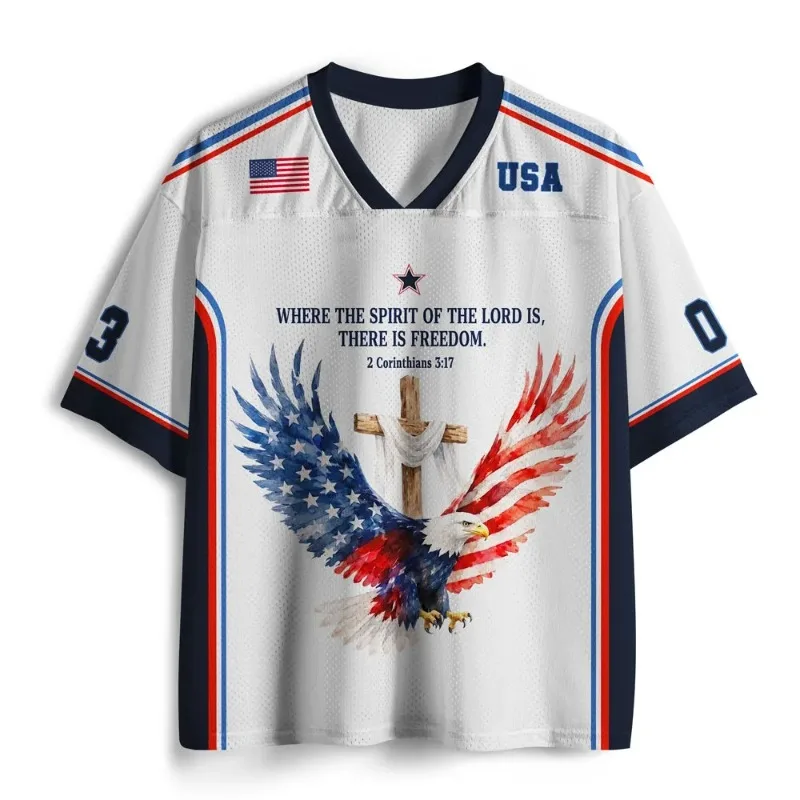 Summer USA 1776-2026 Free Independence 250 Years Loose Leisure Patriotic Cross Shirt T-shirt Adult  Children Large Sports Shirt