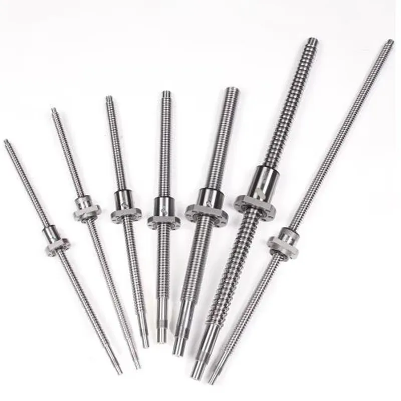 Ball screw Customizable Roller Ballscrew SFY2525 C5 End Machined Large Pitch Lead With Flange Singl Ball Nut For CNC Parts