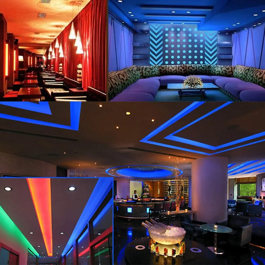 12V 5M Dream Color LED Strip Flexible Lights Chasing Light Strip  Control Waterproof Led 3528 RGB Full Color Light led Strip US