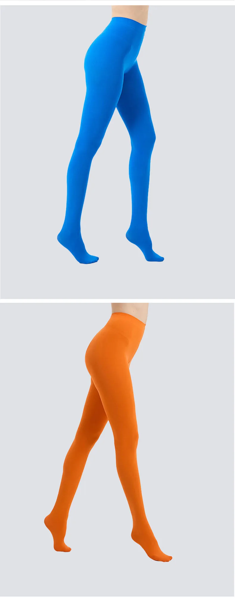 18 Farben Übergrößen-Strumpfhose Damen Bunte Warme Sexy Strumpfhosen 60-120KG Strumpfhose Große Elastische Lange Strümpfe – Detail 9
