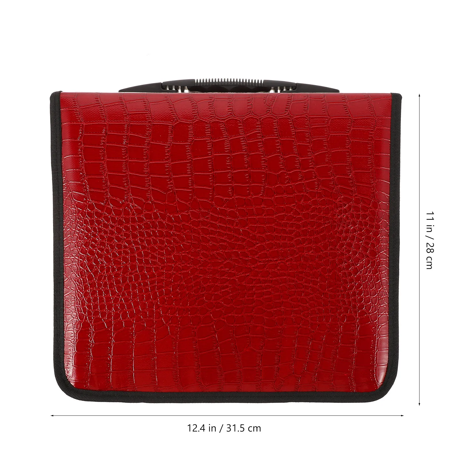 200Pieces Cd Bag Large Capacity PU Organizer Zipper Storage Case for Dvd Car Use Fashion Storage Pouch