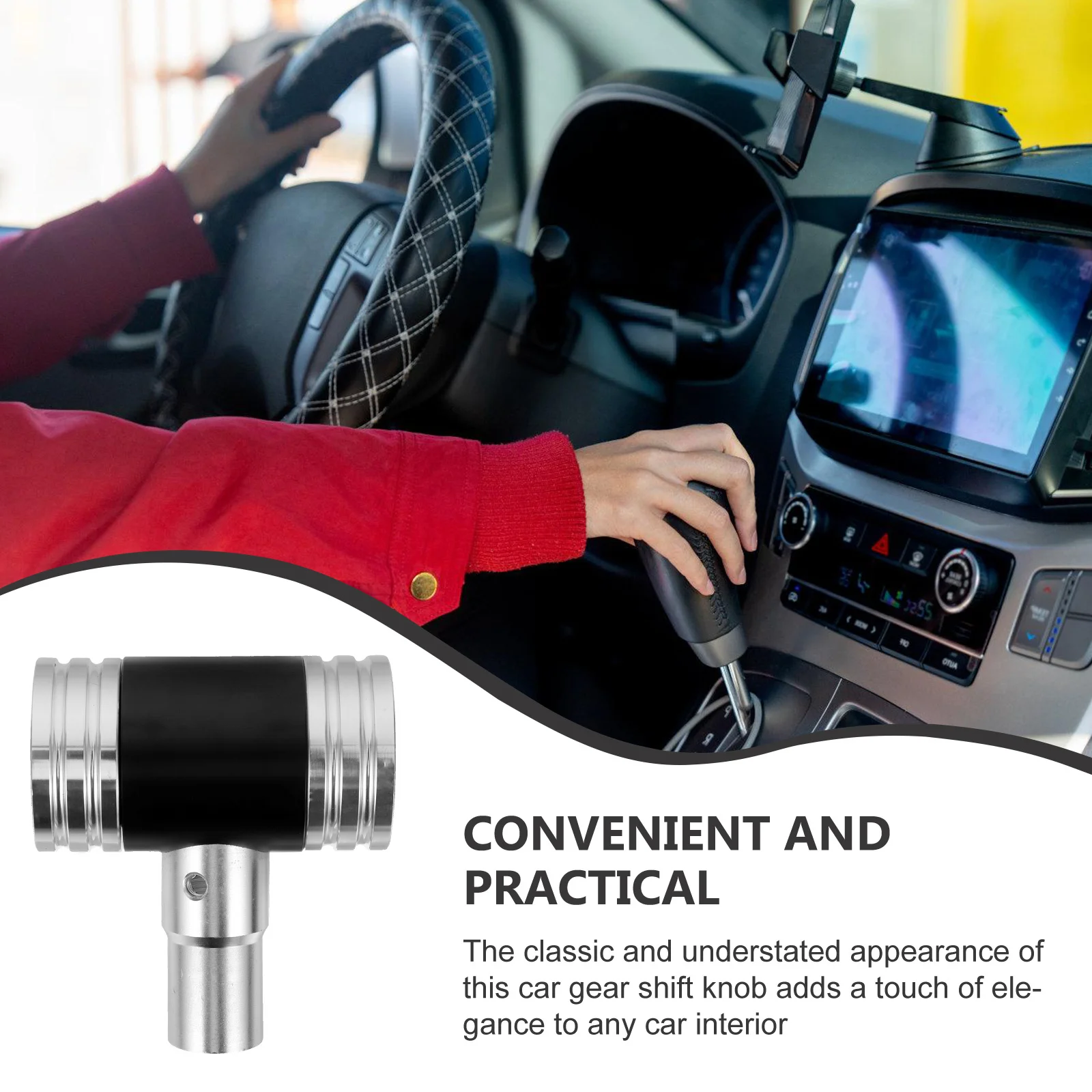 

Aluminum Alloy Gear Shift Knob Manual Car Shifter Handle Universal Fit Racing Daily Driving Car Accessories