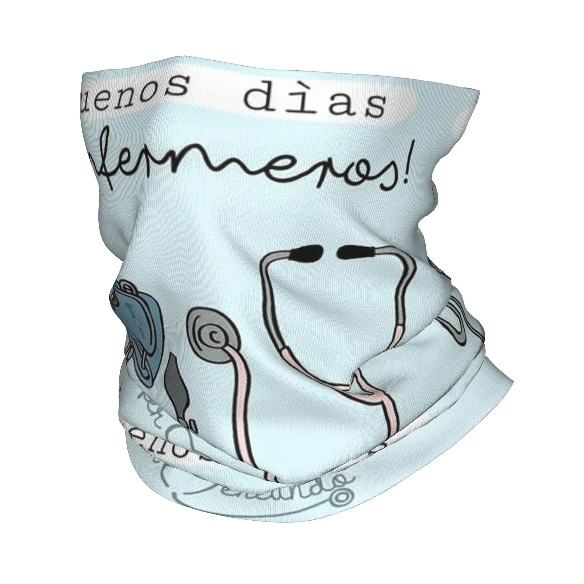 

Enfermera En Apuros Doctor Nurse Bandana Neck Gaiter Printed Wrap Scarf Multi-use Face Mask Outdoor Sports For Men Women Adult