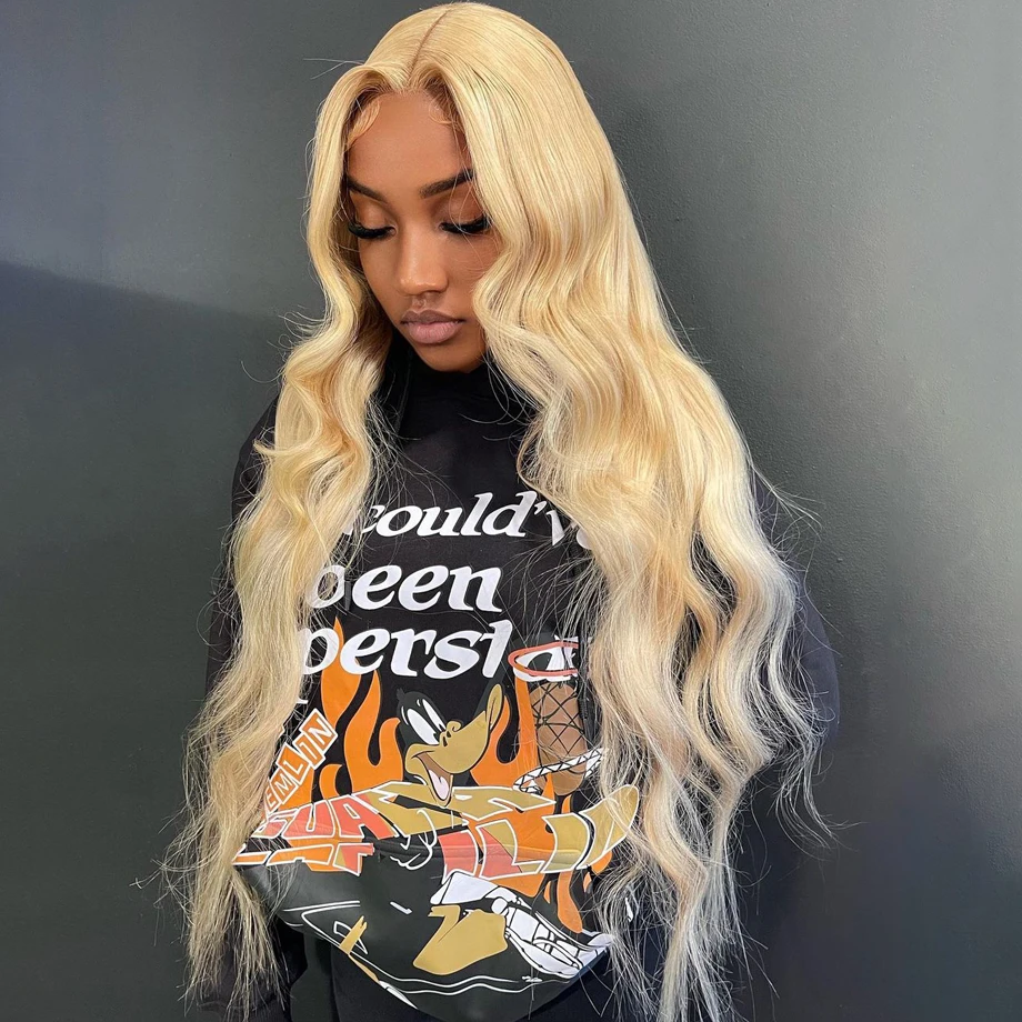 Honey Blonde Body Wave 13x6 Hd Lace Front Human Hair Wigs For Women Brazilian Lace Frontal Wig 613 13x4 Lace Frontal Wig