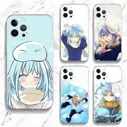 Cute Rimuru Tempest Phone Case For iPhone 15,14,13,12,11 Plus,Pro,Max,XR,XS,X,7,8 Plus,SE,Mini Transparent Silicone Soft