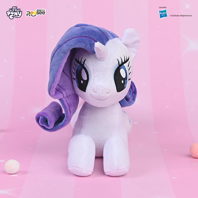 

y Little Pony Rarity Lying Plush, MLP Stuffed Pony Doll, Cute Cartoon Collectible