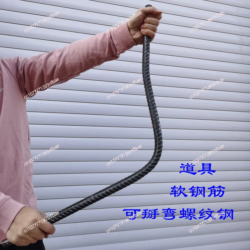 

Fake Rebar Prop for Film TV Show, Bendable Imitation Steel Bar for Martial Arts Action Performance