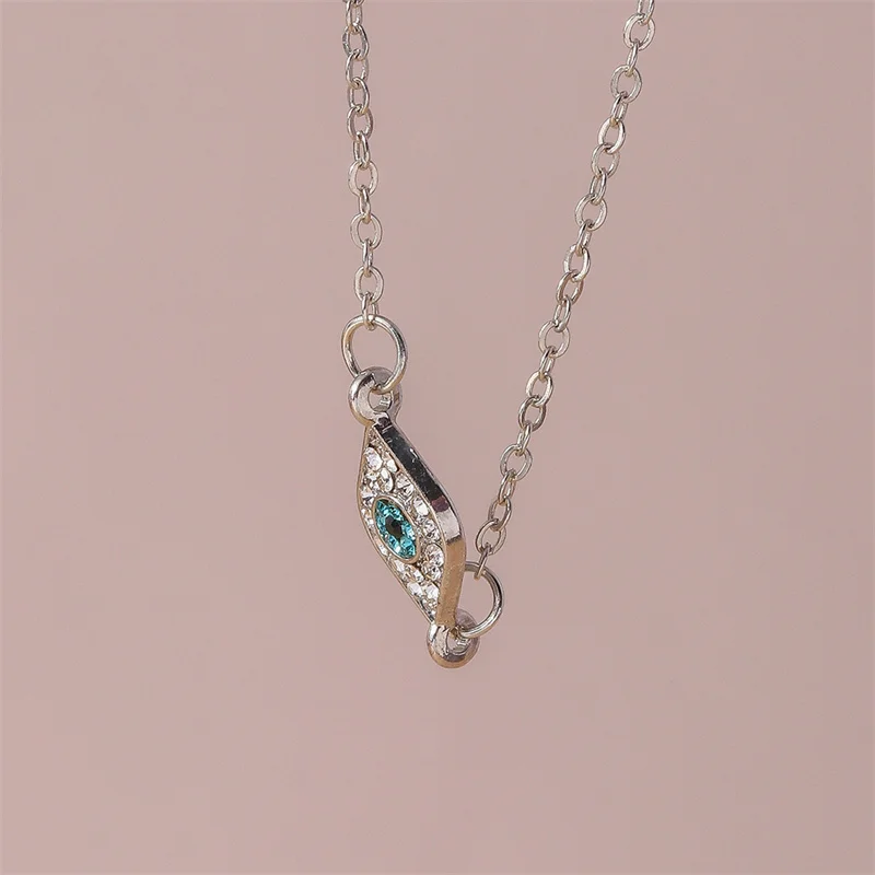 Aihua-collar de cristal bohemio turco contra el mal de ojo para mujer, mano de Hamsa, ojos de la suerte, joyería, cadena hasta la clavícula, gargantilla corta