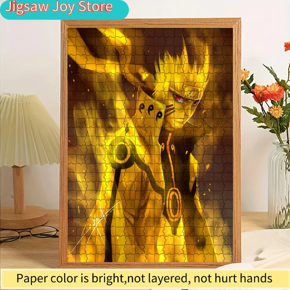 

Anime Naruto Uzumaki Six Paths Sage Mode Fiery Art Paper Jigsaw Puzzle, Epic Ninja Transformation Scene Paper Puzzle, Collectibl