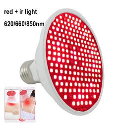 2023 620nm 660nm 850nm E27 czerwona żarówka lampa do uprawy roślin led Anti-Aging głębokiego światła na podczerwień fototerap na ból ciała skóry
