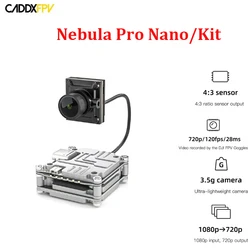 Caddx Nebula Pro Nano/Kit 720P/120fps cyfrowy HD z 8CM kablem kamery FPV dla DJI Air Unit i Vista