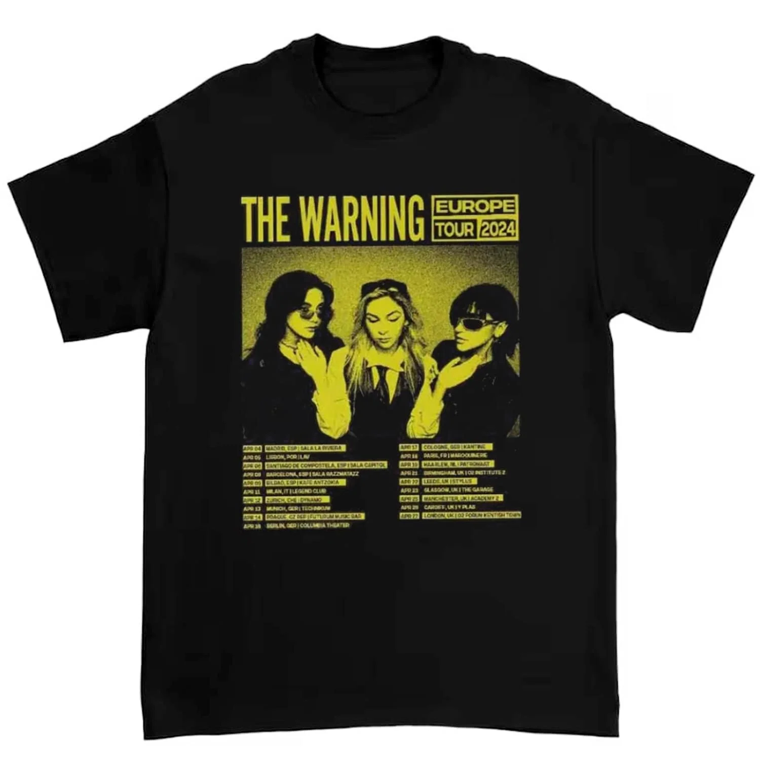 The Warning Band Europe Tour 2024 unisex t shirt sweaT