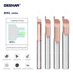 DESKAR 100% Original Small Aperture Boring Tool Tungsten Steel Alloy MFR MFL Series CNC Seismic Miniature Inner Hole Boring Tool