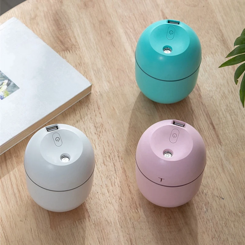 Mini humidificateur d'air portable USB, petit diffuseur de brume fraîche, chambre, bureau, bureau, voiture, voyage, atomiseur d'arôme, blanc, 220ml